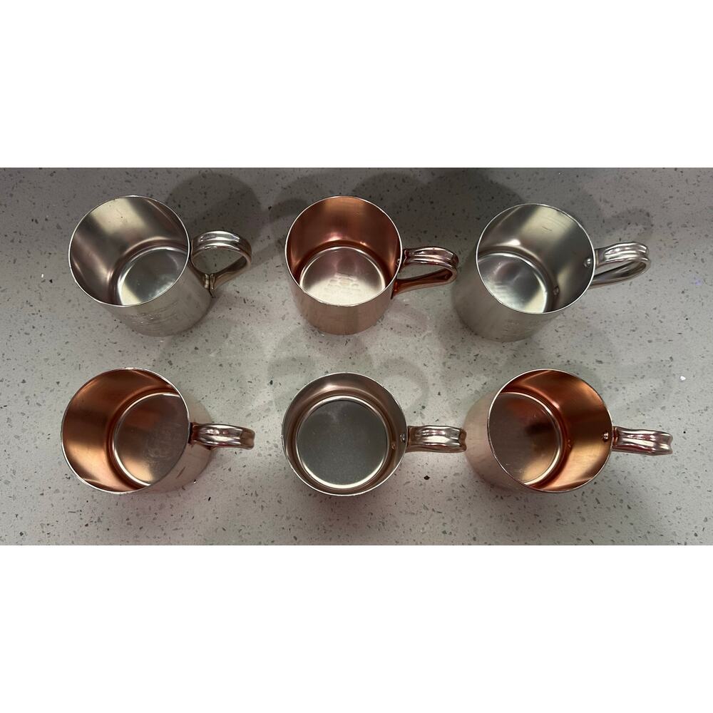 Vintage Smirnoff Mule Copper Moscow Mule Mugs - Set of 6, - Picture 4 of 5
